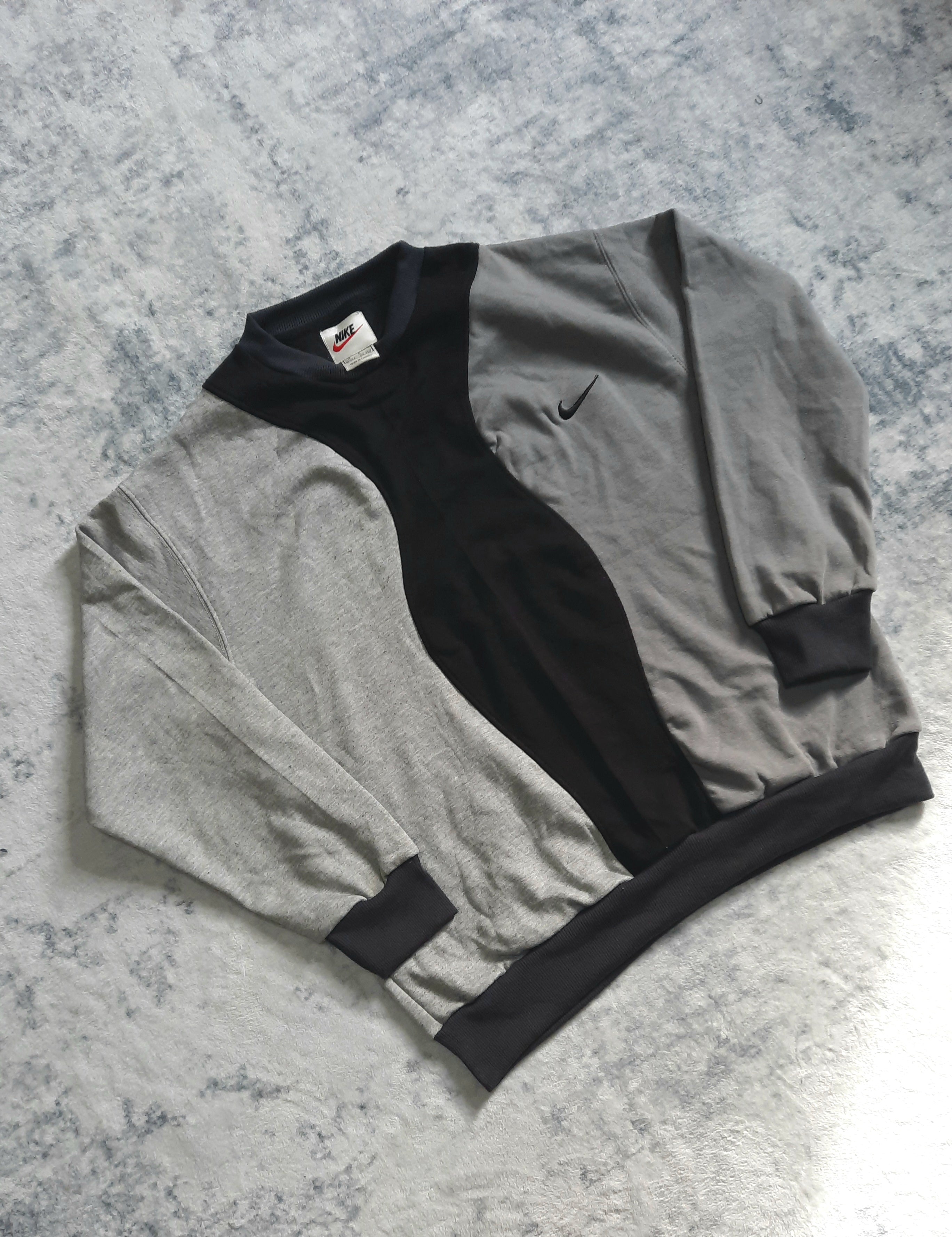 sweat nike retro dark grey, black and grey S