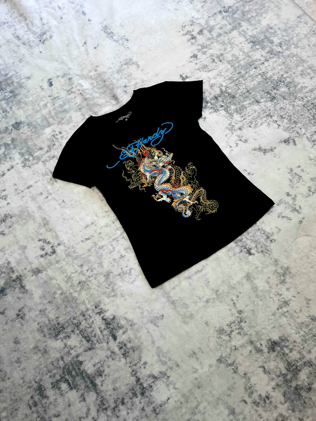 ed hardy t-shirt black and blue M
