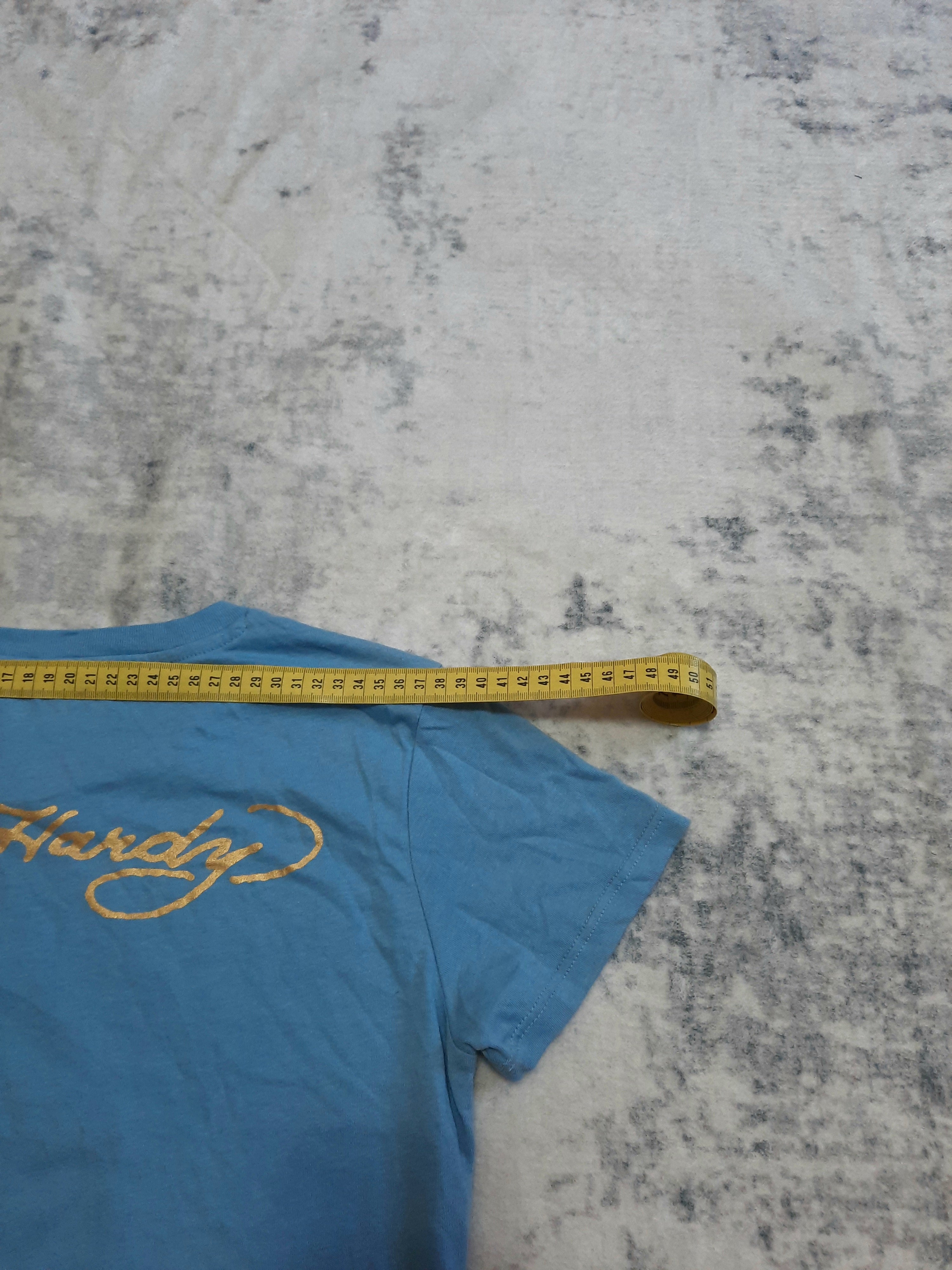 ed hardy t-shirt blue and yellow M