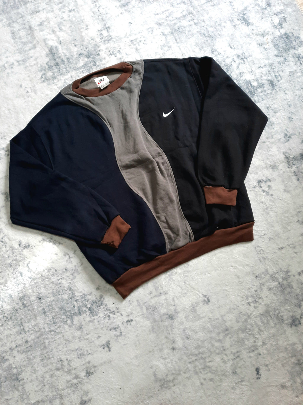 sweat nike retro black, grey and brown