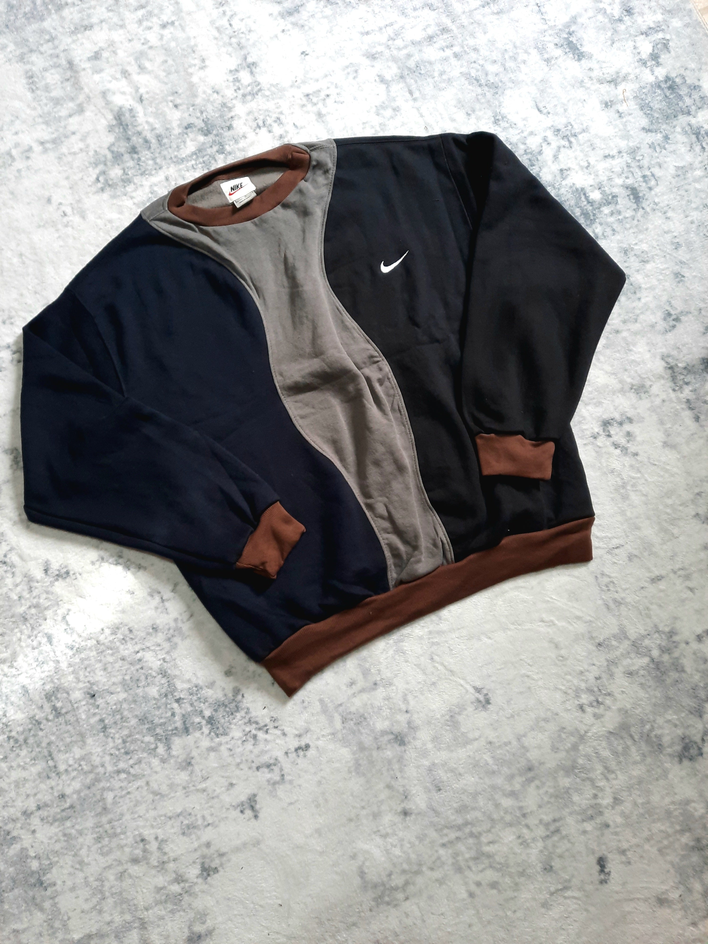 sweat nike retro black, grey and brown