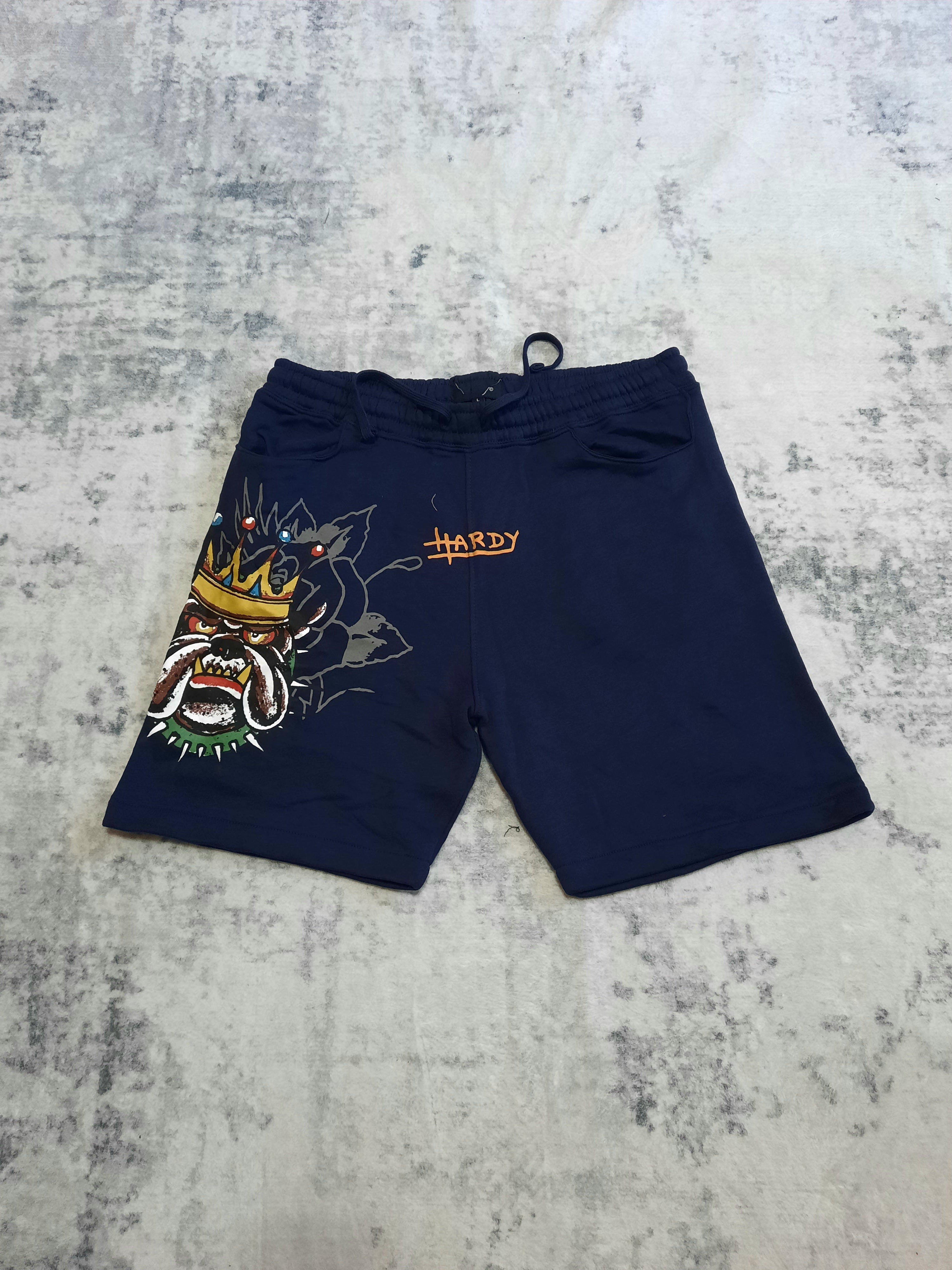 ed hardy shorts blue and orange L