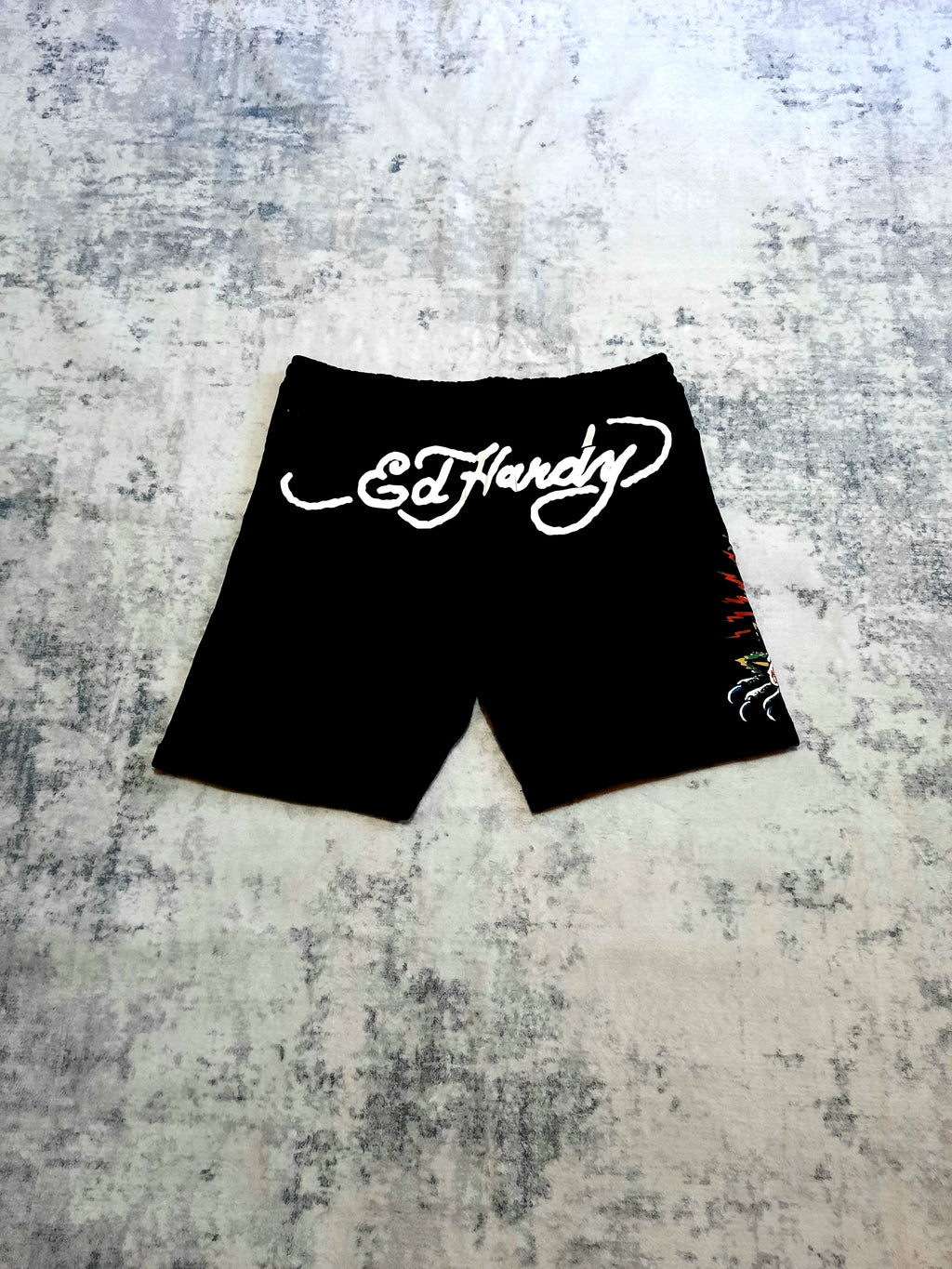 ed hardy shorts black and red XL