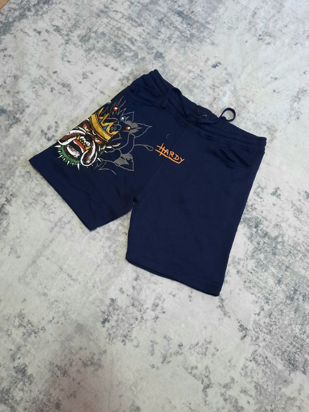 ed hardy shorts blue and orange L