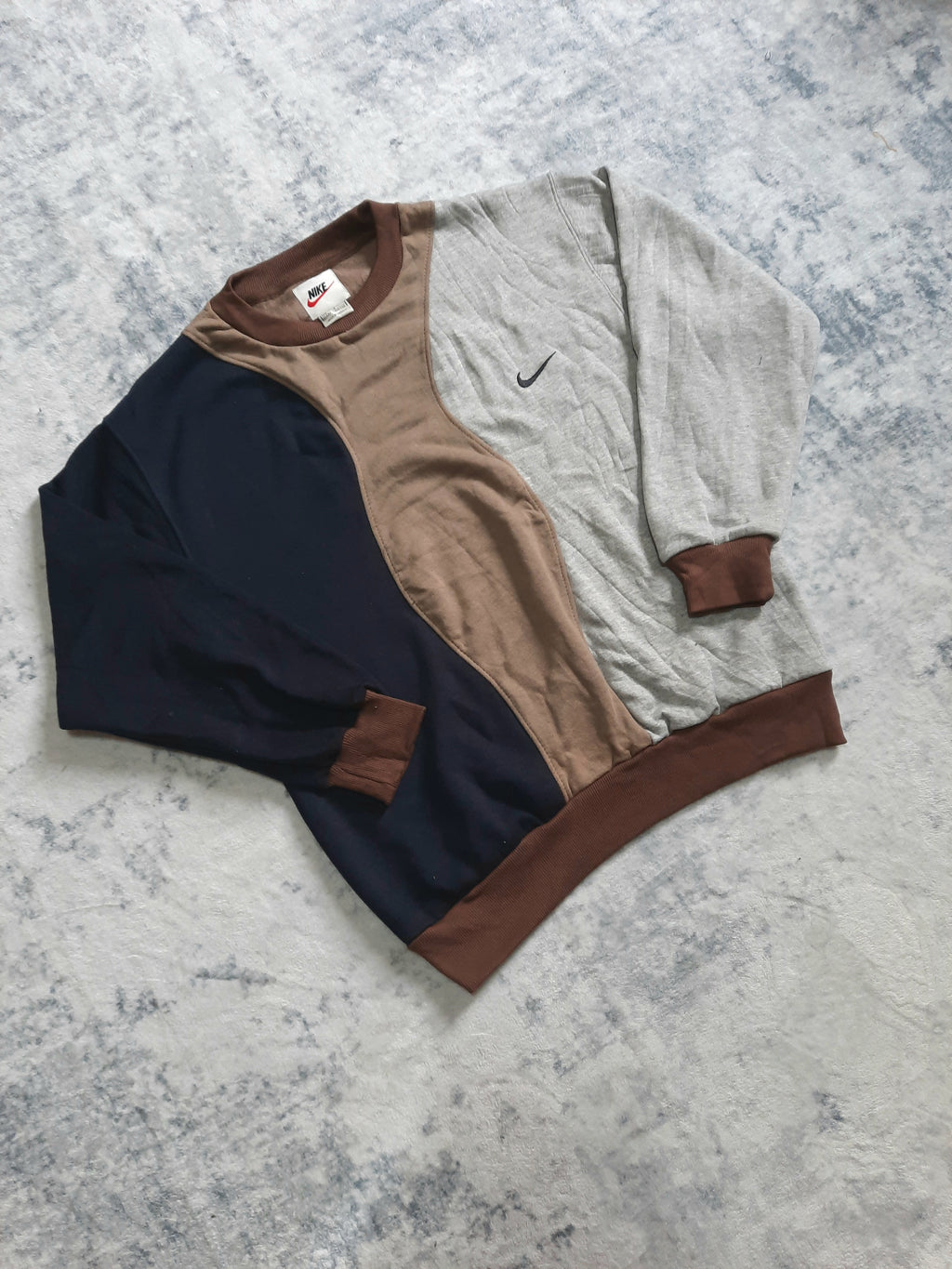 sweat nike retro grey, brown and  black S