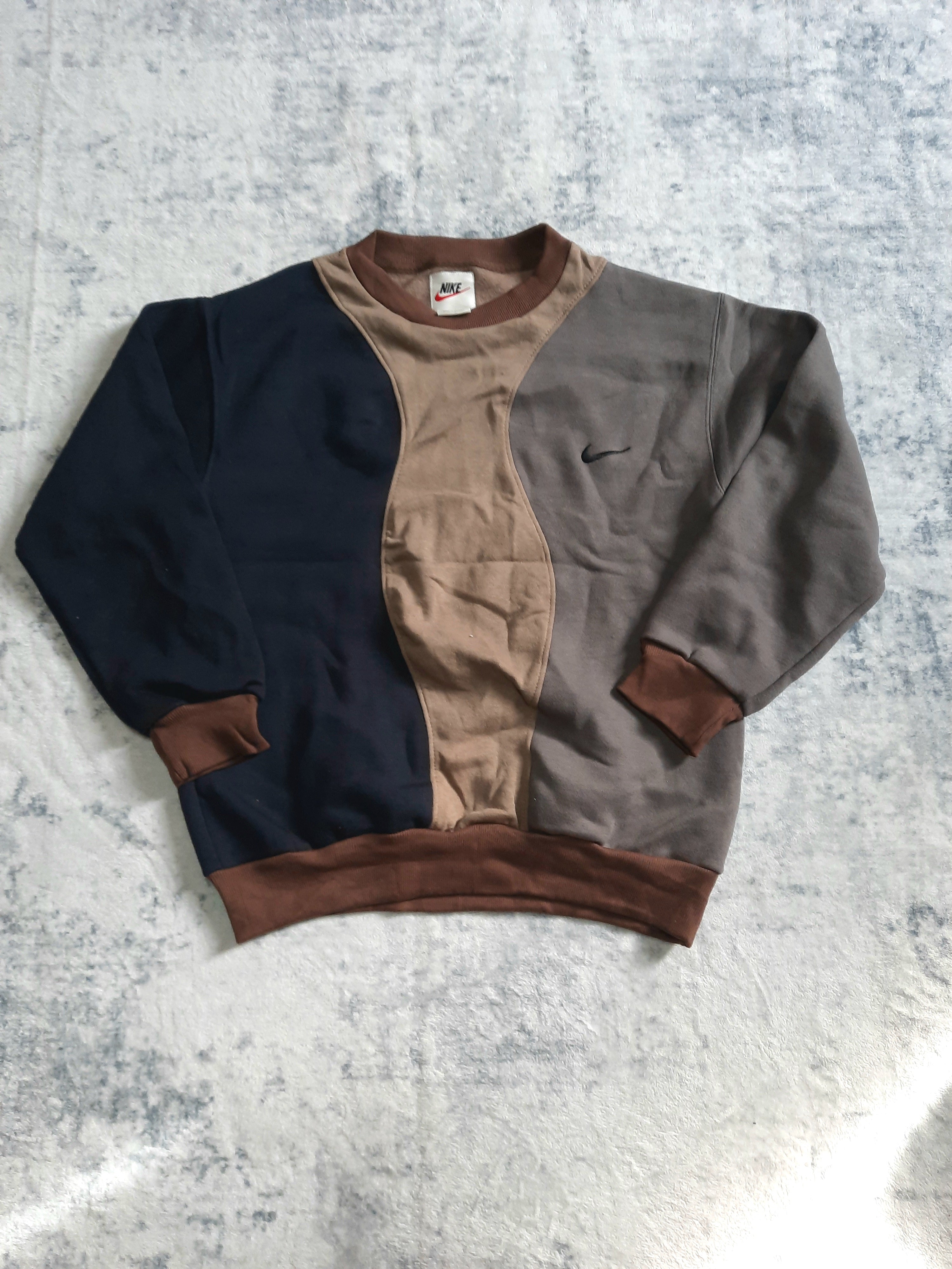 sweat nike retro grey, brown and black S