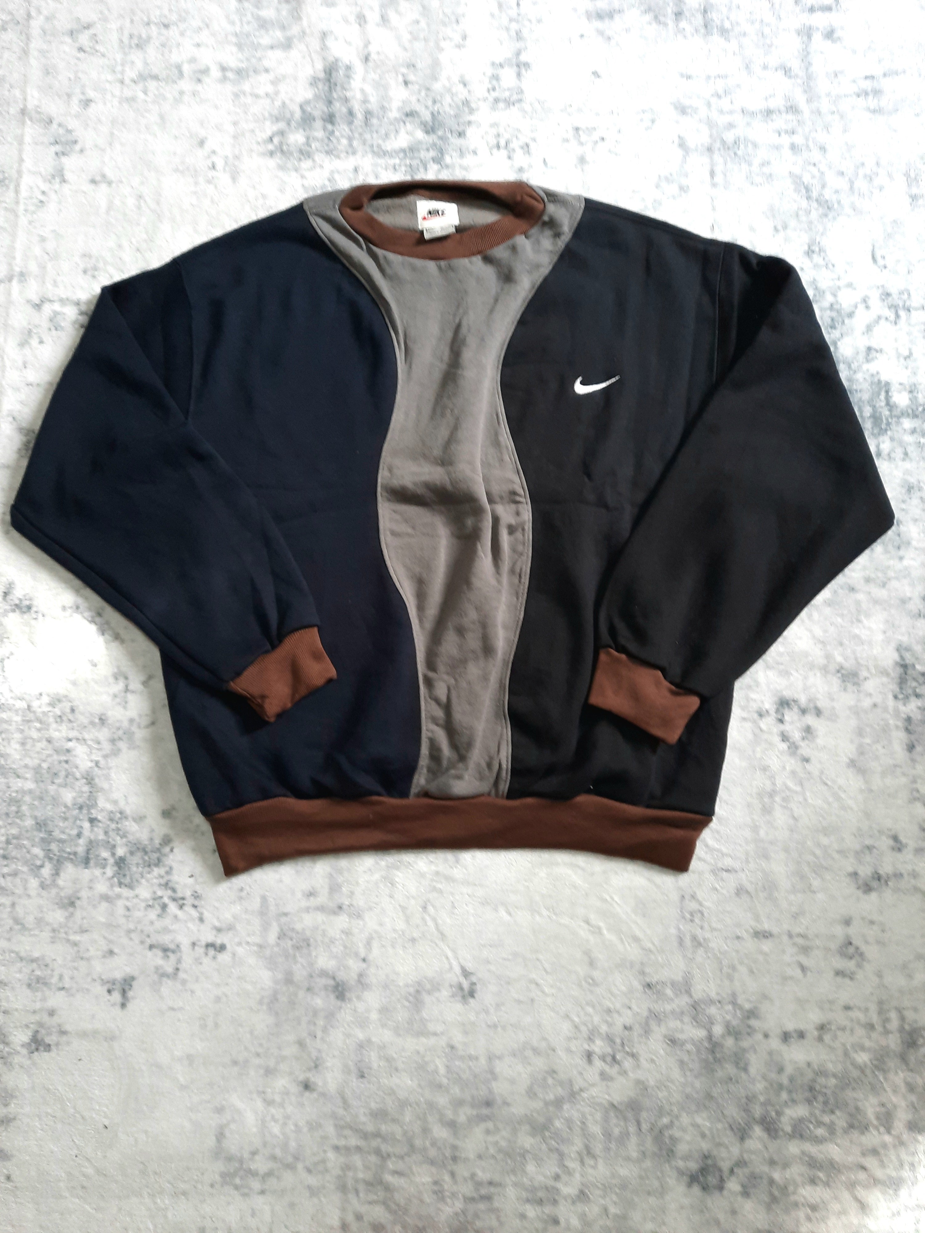 sweat nike retro black, grey and brown