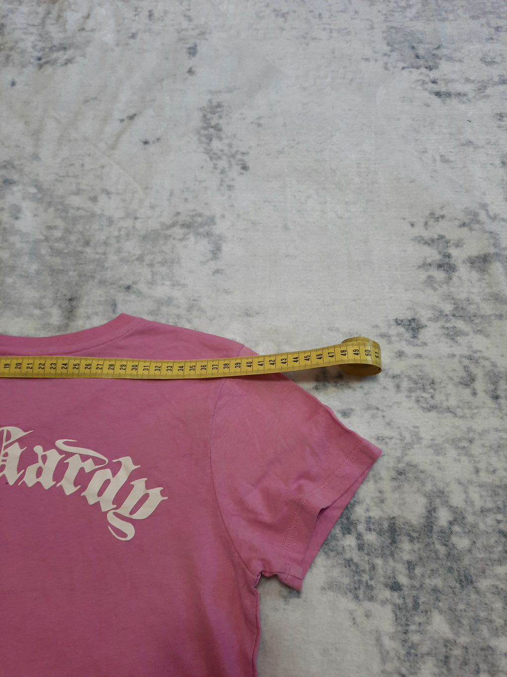 ed hardy t-shirt pink and white L