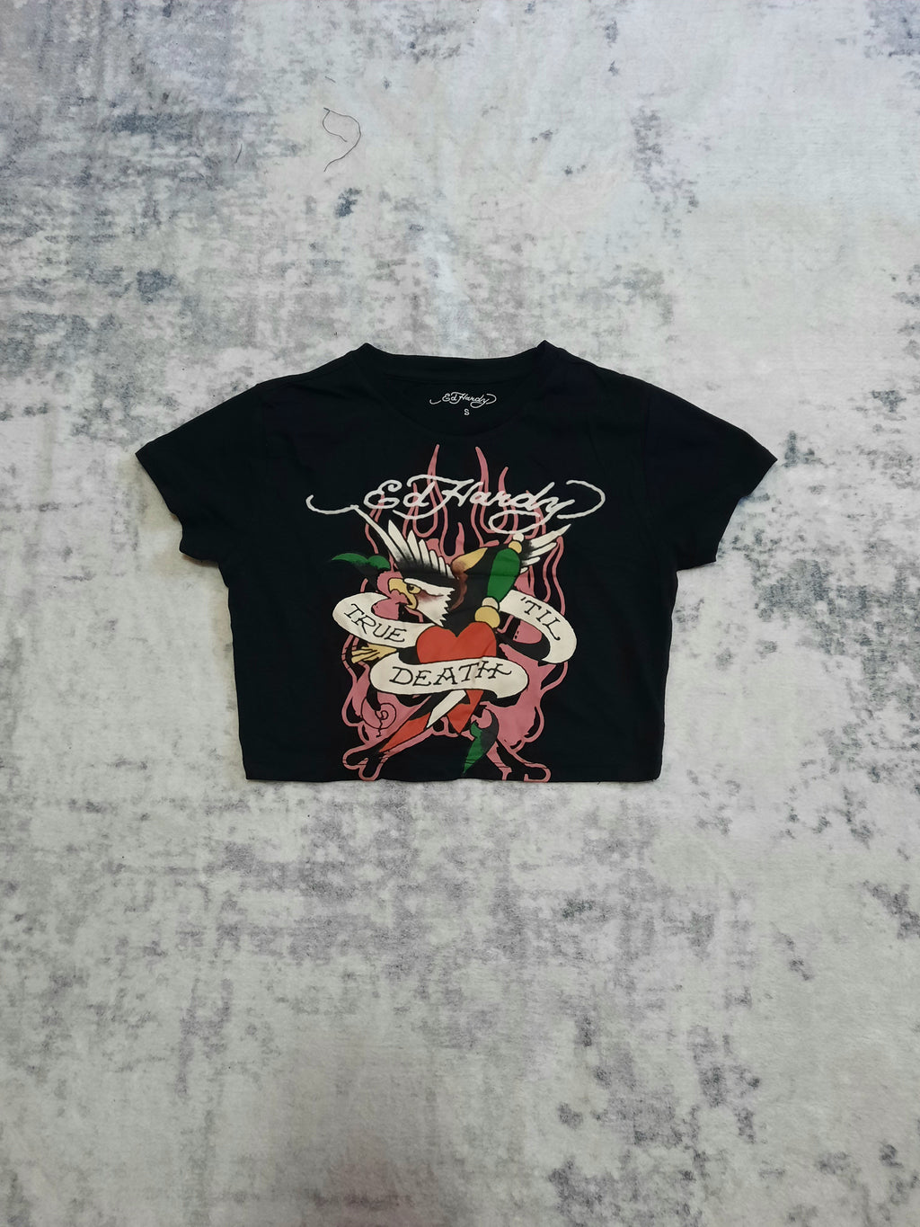 ed hardy t-shirt black and white S