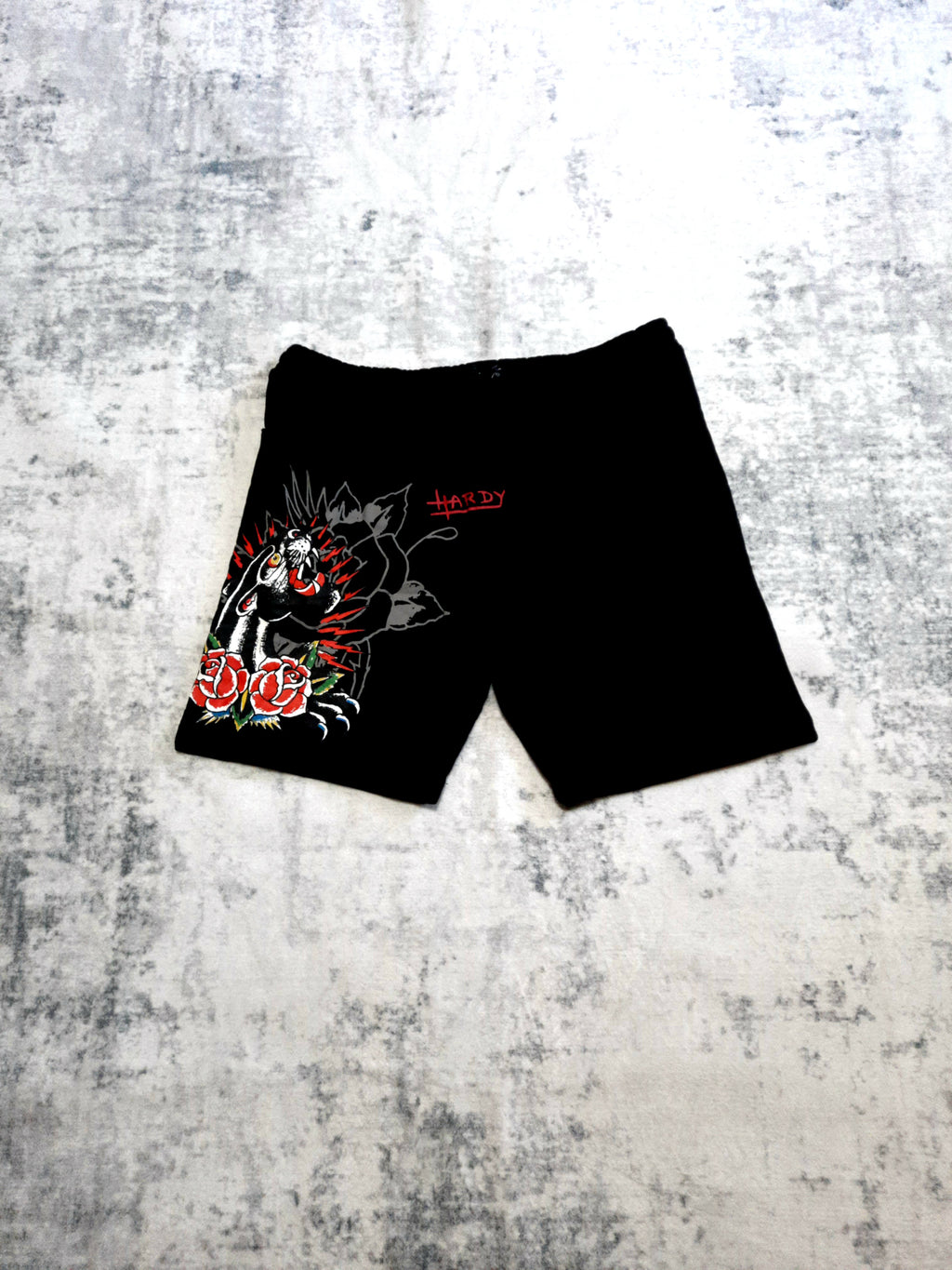 ed hardy shorts black and red XL