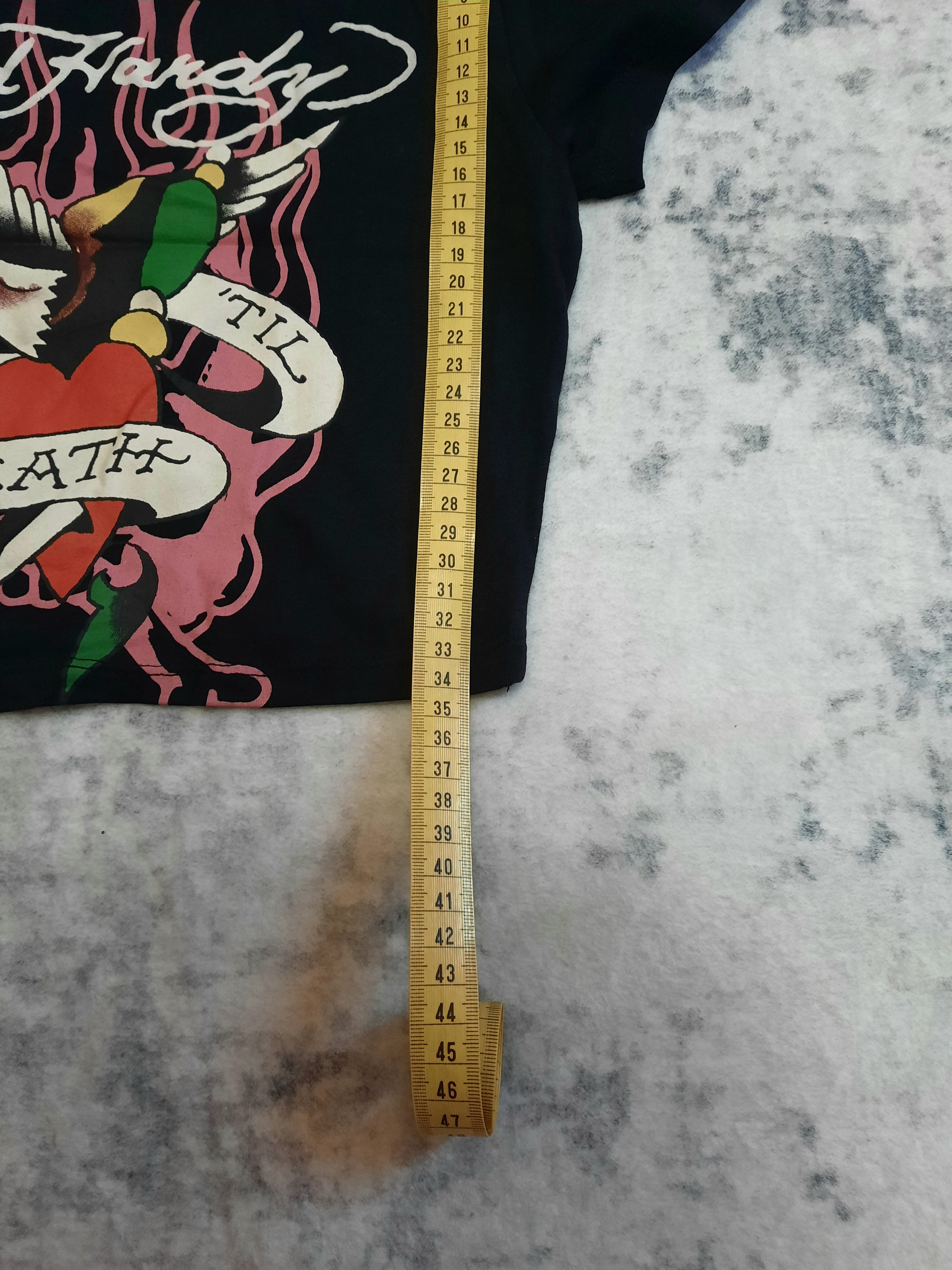 ed hardy t-shirt black and white S