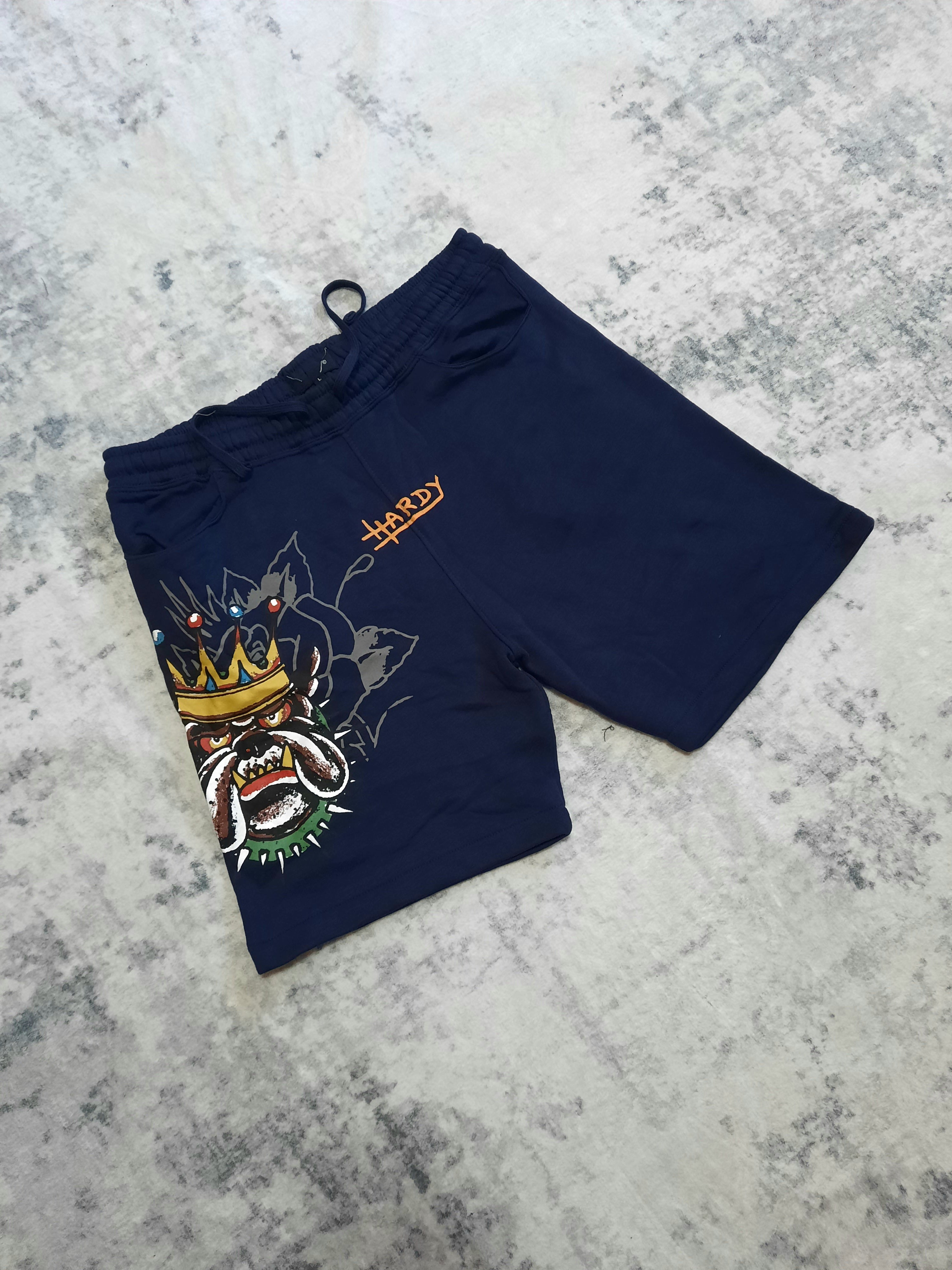 ed hardy shorts blue and orange L