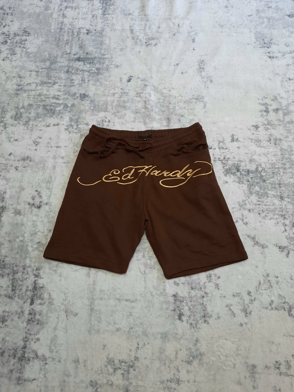 ed hardy shorts brown and yellow M