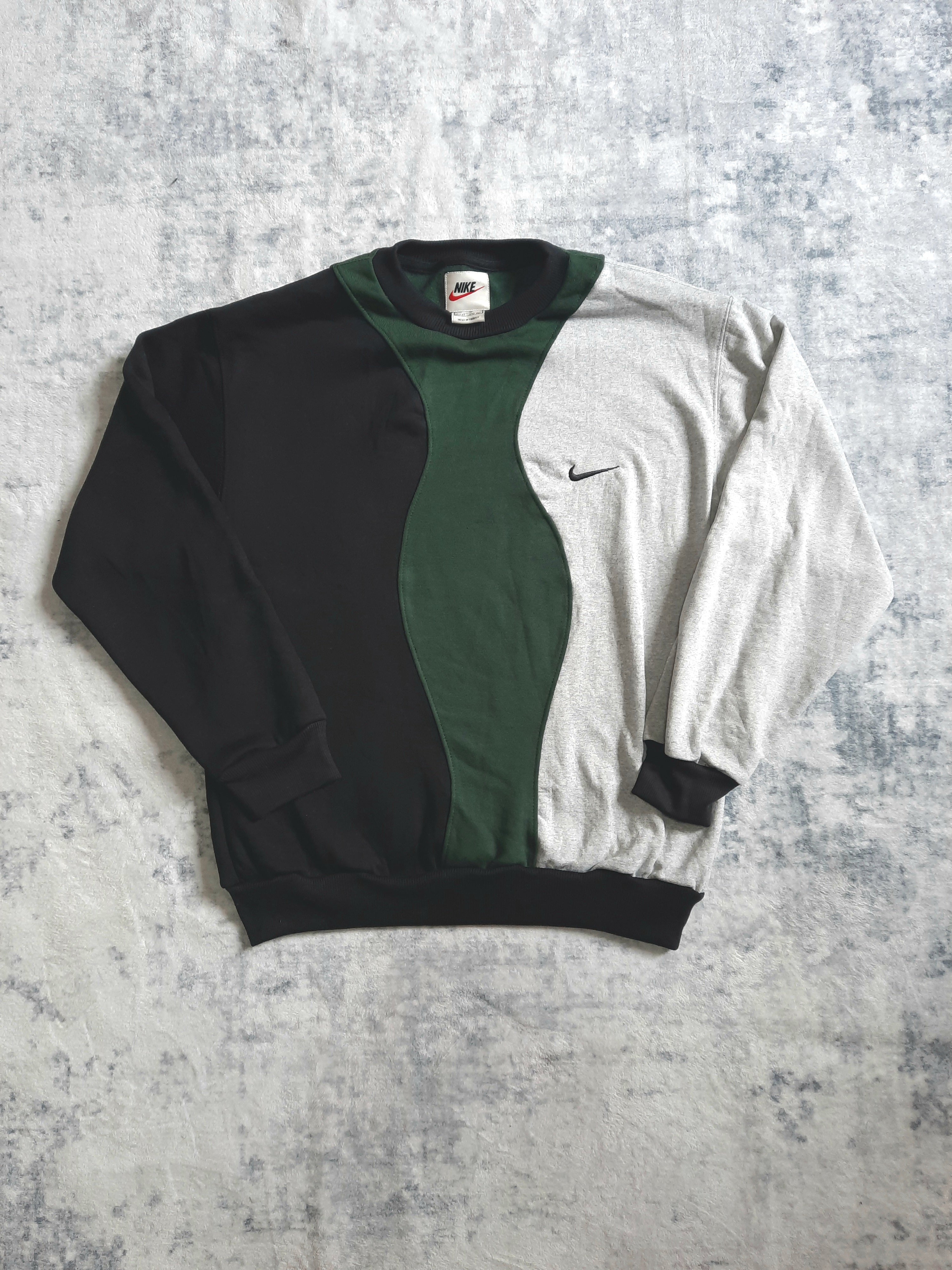 Sweat Nike retro white, green and black M